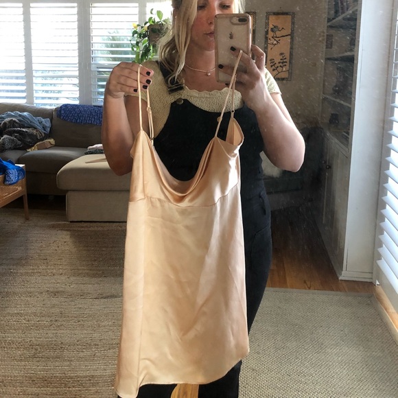 ▪️sold▪️nwt reformation plum dress gold aura - Picture 8 of 8